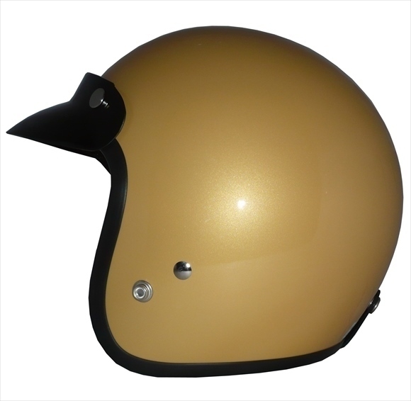 ZK-380 スモールジェット(ゴールド)バイザー付き 2點(diǎn)セット SG公認(rèn) 全排気量可 サイズ調(diào)整S~L可能 盜難防止金屬リング