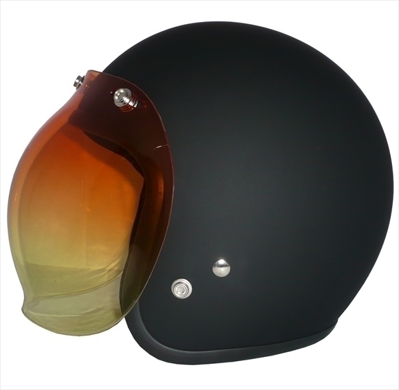 ZK-380 スモールジェット(マットブラック)+グラデアンバーシールド SG公認(rèn) 2點(diǎn)セット SG公認(rèn) サイズ調(diào)整S~L可能 盜難防止金屬リング