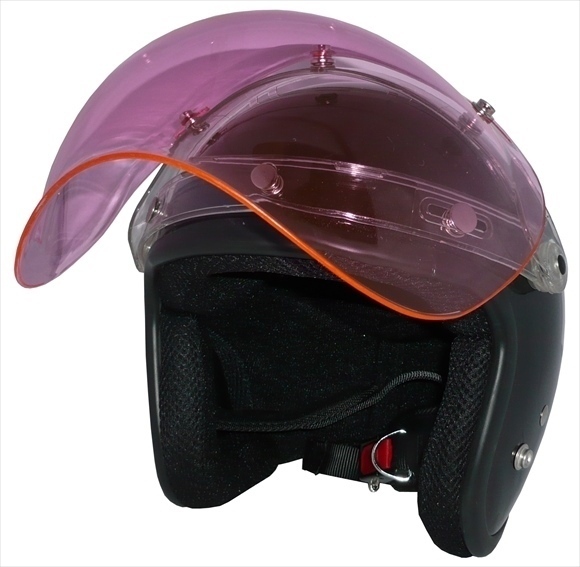 ZK-380 スモールジェット(ガンメタ)+ピンクシールド+フリップ 3點(diǎn)セット SG公認(rèn) 全排気量可 サイズ調(diào)整S~L可能 盜難防止金屬リング