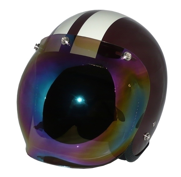 ZK-300 スモールジェット(ブラウン/アイボリ)+レインボーミラー SG公認(rèn) 全排気量可 サイズ調(diào)整S~L可能 內(nèi)裝を外して洗える！