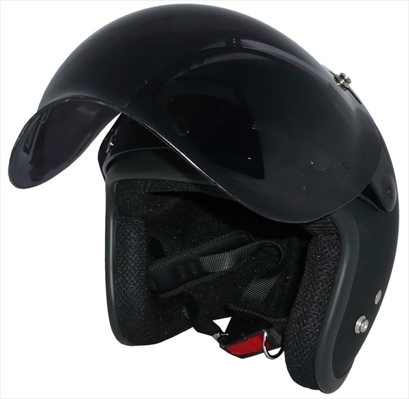 ZK-380 スモールジェット(マットブラック)+ダークスモーク+フリップ 3點(diǎn)セット SG公認(rèn) 全排気量可 サイズ調(diào)整S~L可能 盜難防止金屬リング