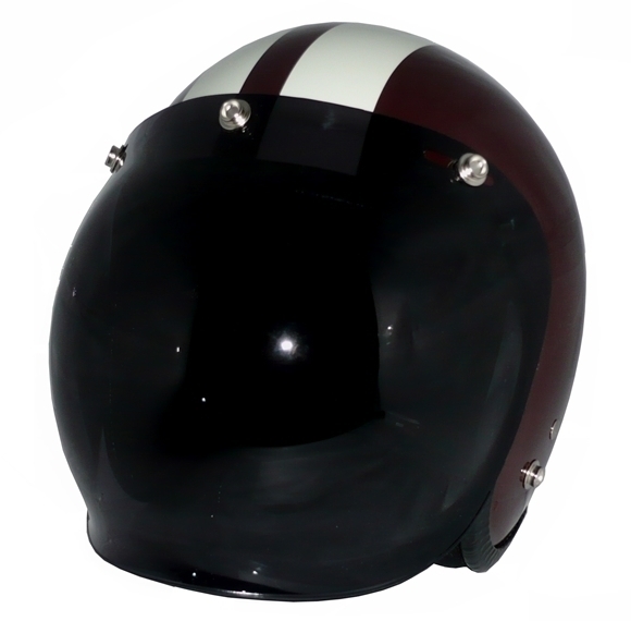 ZK-300 スモールジェット(ブラウン/アイボリ)+ダークスモーク SG公認(rèn) 全排気量可 サイズ調(diào)整S~L可能 內(nèi)裝を外して洗える！