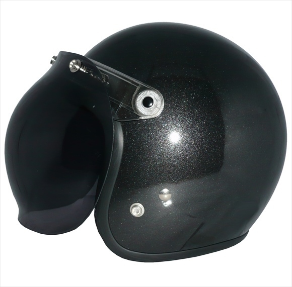 ZK-380 スモールジェット(ガンメタ)+ダークスモーク+フリップ 3點(diǎn)セット SG公認(rèn) 全排気量可 サイズ調(diào)整S~L可能 盜難防止金屬リング