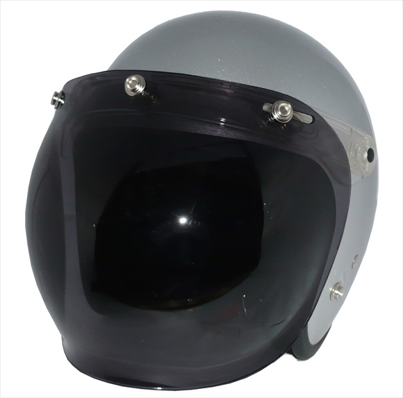 ZK-380 スモールジェット(シルバー)+ダークスモーク+フリップ 3點セット SG公認 全排気量可 サイズ調(diào)整S~L可能 盜難防止金屬リング