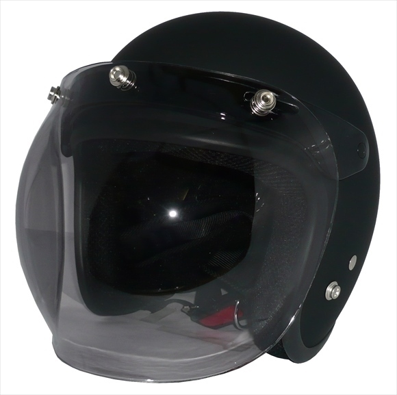 ZK-380 スモールジェット(マットブラック)+スモーク+フリップ 3點(diǎn)セット SG公認(rèn) 全排気量可 サイズ調(diào)整S~L可能 盜難防止金屬リング