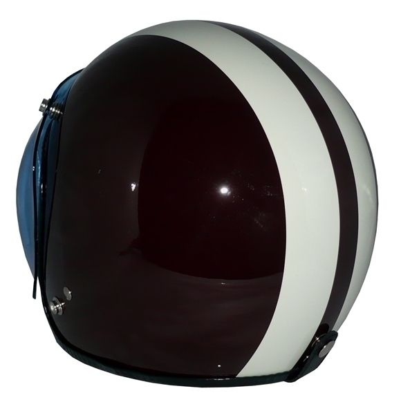 ZK-300 スモールジェット(ブラウン/アイボリ)+ブルーシールド SG公認(rèn) 全排気量可 サイズ調(diào)整S~L可能 內(nèi)裝を外して洗える！