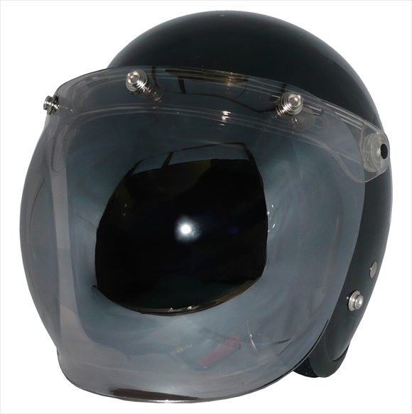 ZK-380 スモールジェット(ガンメタ)+スモークミラー+フリップ 3點セット SG公認 全排気量可 サイズ調(diào)整S~L可能 盜難防止金屬リング