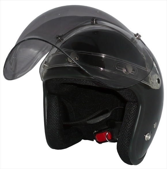 ZK-380 スモールジェット(ガンメタ)+スモークシールド+フリップ 3點セット SG公認 全排気量可 サイズ調整S~L可能 盜難防止金屬リング