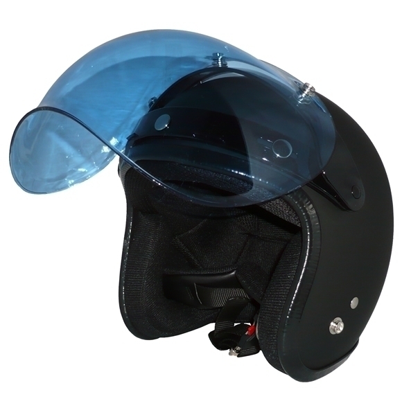 ZK-300 スモールジェット(マットブラック)+ブルー+フリップ SG公認 全排気量可 サイズ調整S~L可能 內裝を外して洗える！