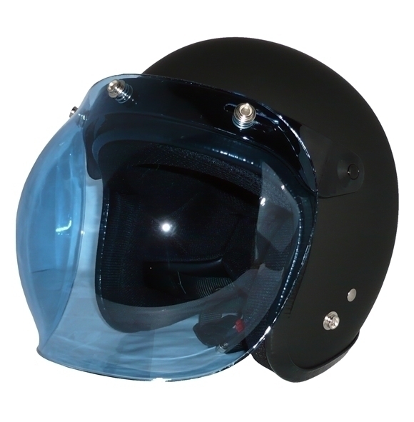 ZK-300 スモールジェット(マットブラック)+ブルー+フリップ SG公認(rèn) 全排気量可 サイズ調(diào)整S~L可能 內(nèi)裝を外して洗える！