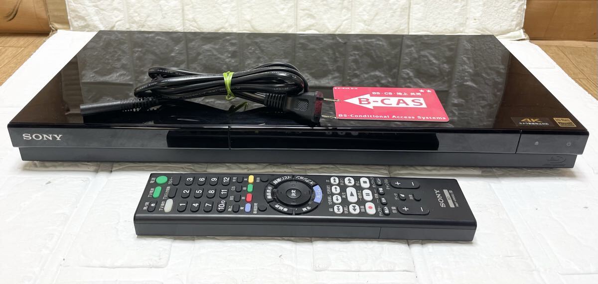 SONY ソニー ブルーレイディスクレコーダー BDZ-ZW1800 リモコン B-CASカード 電源コード 付き D2