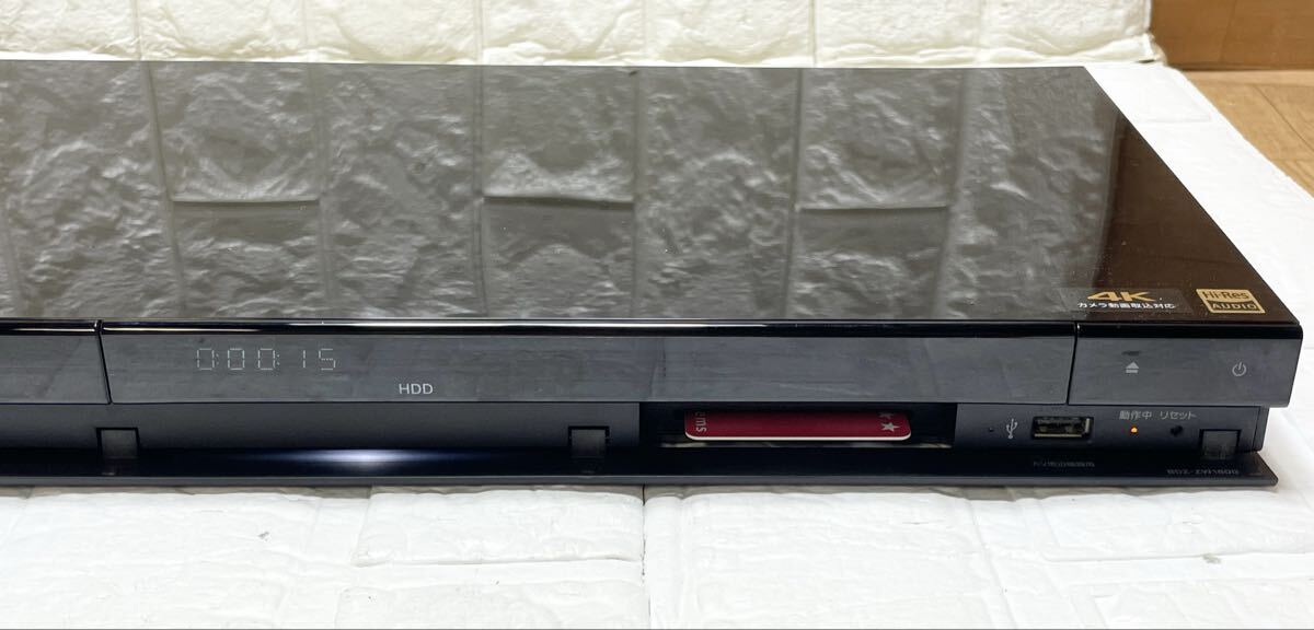 SONY ソニー ブルーレイディスクレコーダー BDZ-ZW1800 リモコン B-CASカード 電源コード 付き D2