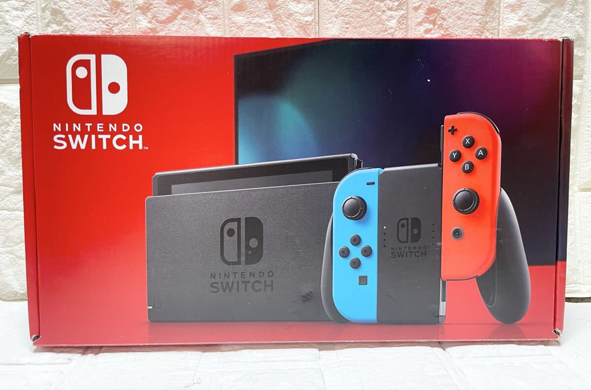 未使用 ?。?任天堂 NINTENDO SWITCH ニンテンドースイッチ HAC-001 本體セット C11