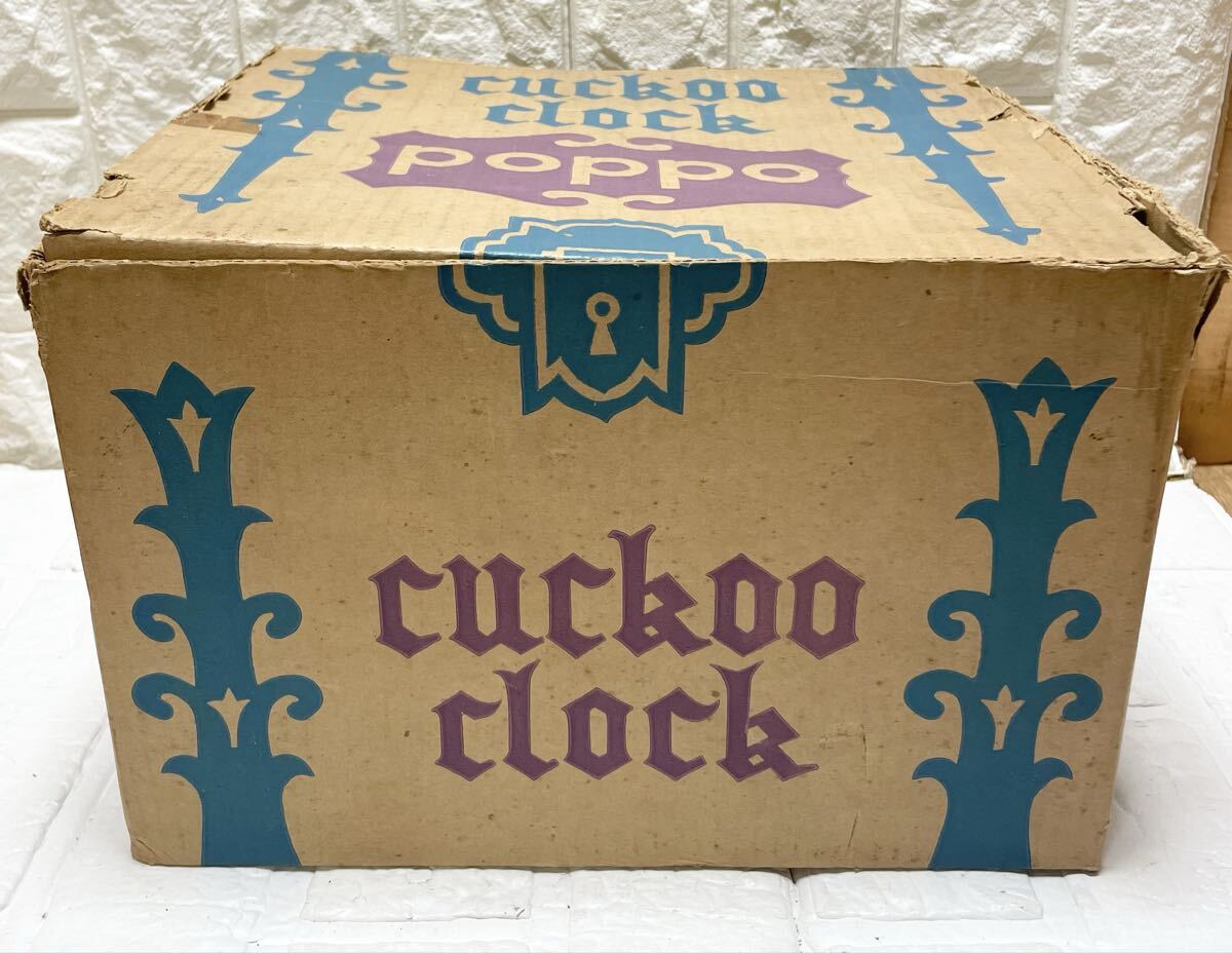 未使用 ?。?TEZUKA 機械式 木制 ハト時計 Poppo #32 日本制/壁掛け 振り子時計 鳩 はと お寶 コレクション コレクター B19