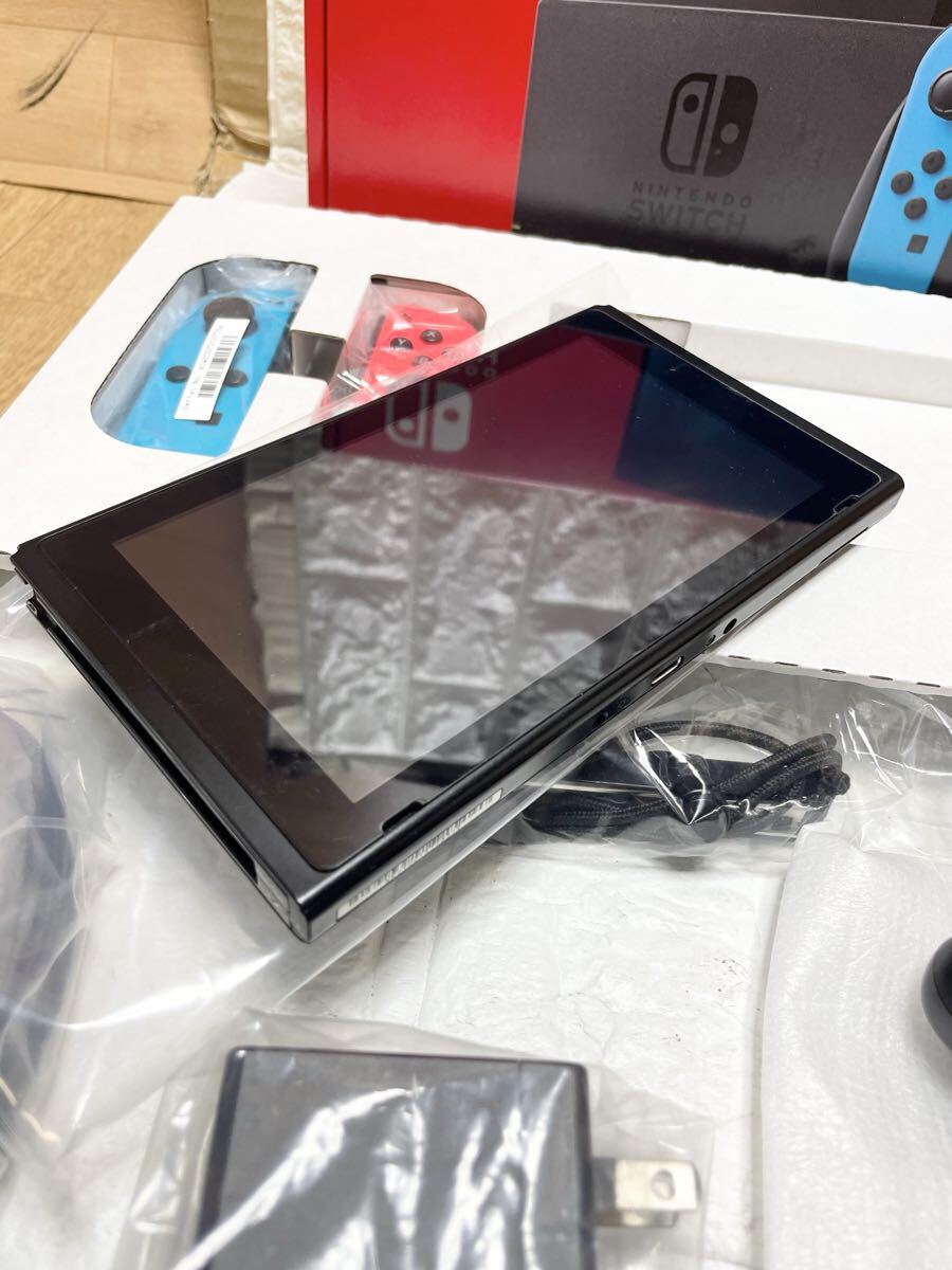 未使用 ?。?任天堂 NINTENDO SWITCH ニンテンドースイッチ HAC-001 本體セット C11