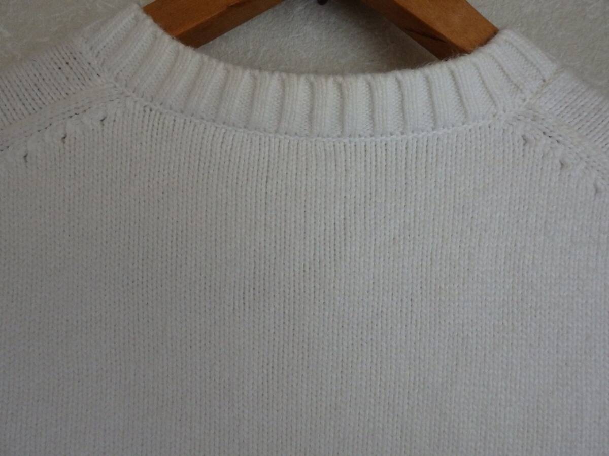 DAISY LIN ホワイトカーディガン 38サイズ 綿86％×ポリ14％ 中古美品 DAISY LIN レディス ニットカーディガン 日本制 