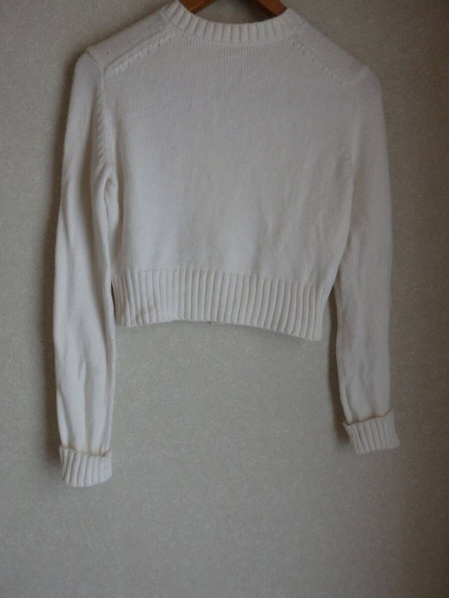 DAISY LIN ホワイトカーディガン 38サイズ 綿86％×ポリ14％ 中古美品 DAISY LIN レディス ニットカーディガン 日本制 