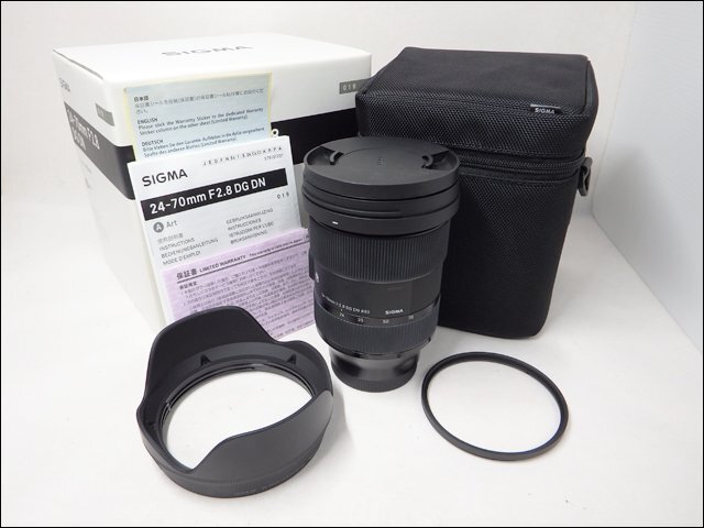 美品 SIGMA/シグマ◆24-70mm F2.8 DG DN/標(biāo)準(zhǔn)大口徑ズームレンズ◆Artズーム フルサイズ対応 防滴?防塵 α Eマウント系 冊(cè)子?元箱付