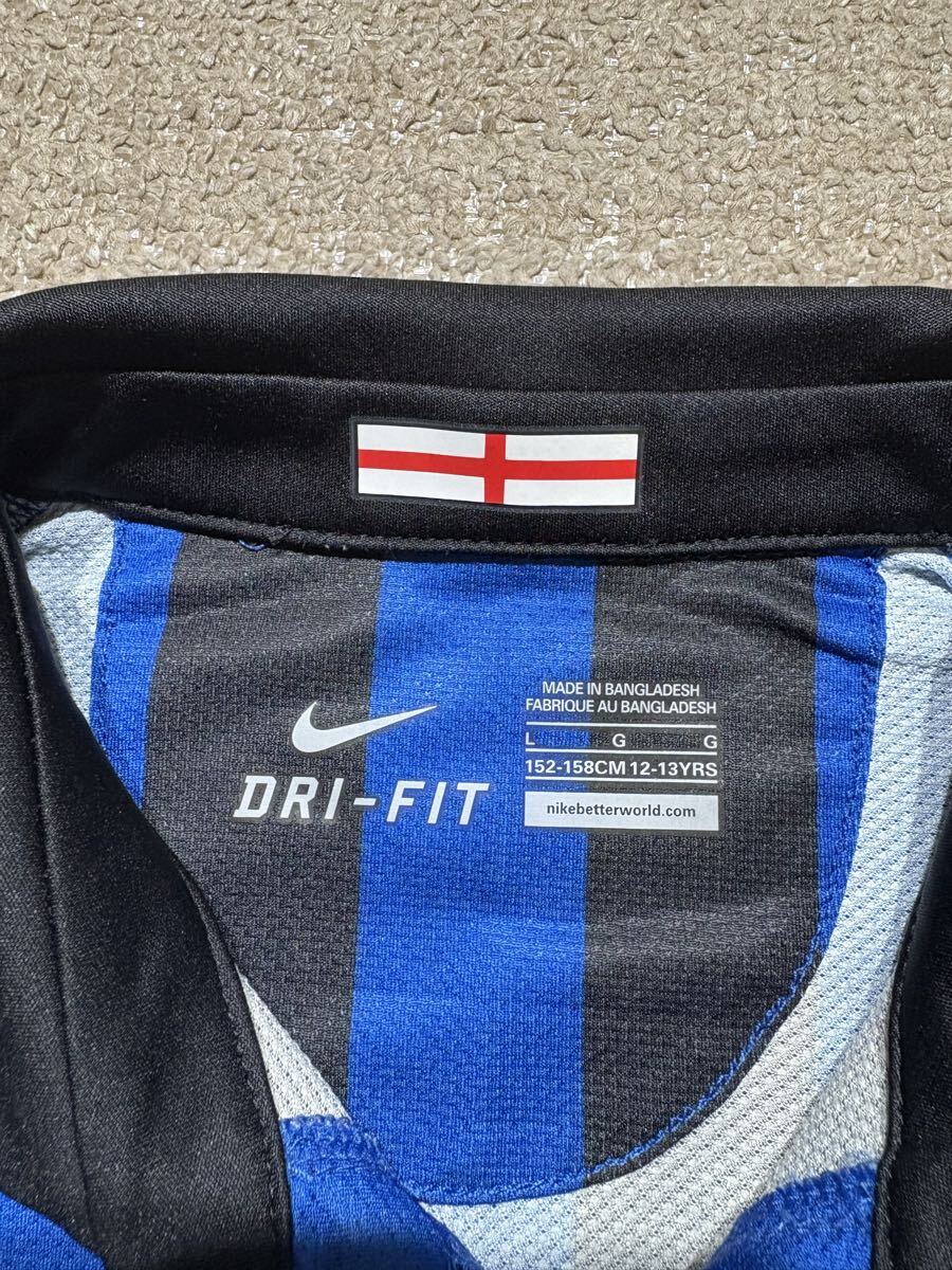 美品 NIKE サッカー インテル 55番 長友 ユニフォーム 未使用 ナイキ ユニホーム 長友佑都 日本代表 イタリア キッズサイズ