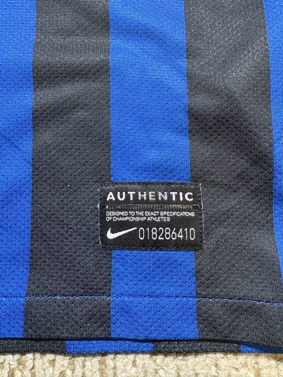 美品 NIKE サッカー インテル 55番 長友 ユニフォーム 未使用 ナイキ ユニホーム 長友佑都 日本代表 イタリア キッズサイズ