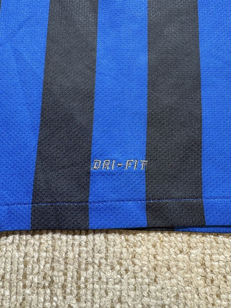 美品 NIKE サッカー インテル 55番 長友 ユニフォーム 未使用 ナイキ ユニホーム 長友佑都 日本代表 イタリア キッズサイズ