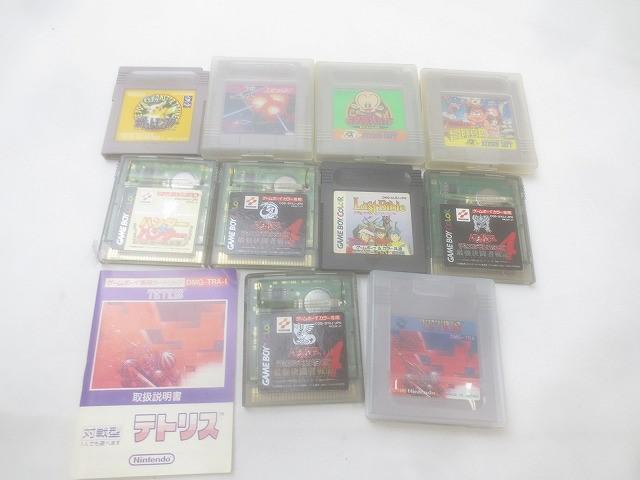 中古品 ゲーム ゲームボーイ ソフト 10點 ポケットモンスター ピカチュウ GB原人ランド 等 グッズセット