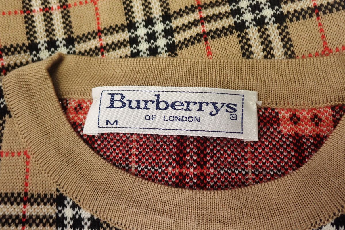 ■衣類17 レディース BURBERRY バーバリー ニット サイズМ■消費(fèi)稅0円