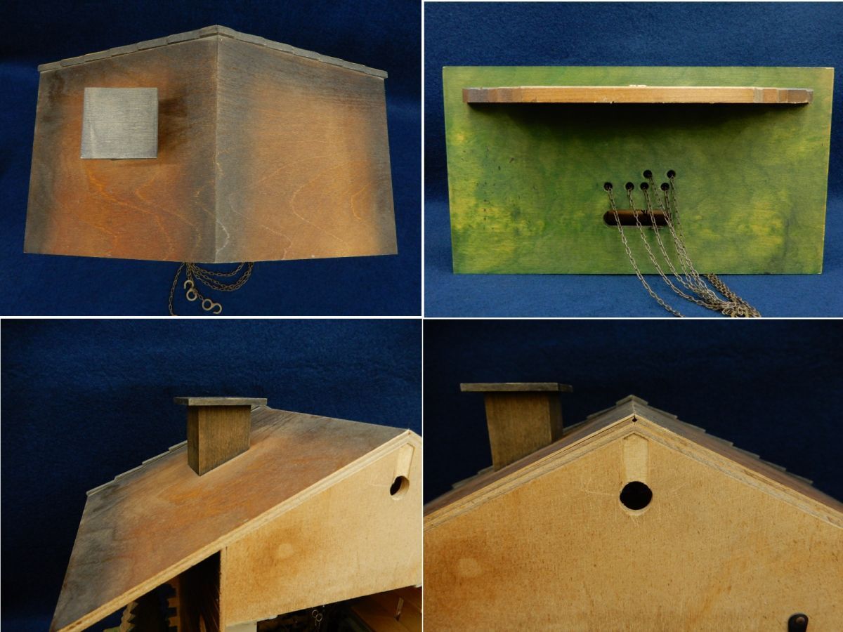 ★★古い鳩時計 SWISS MADE オルゴール付★ログハウス/スイス制/ジャンク品/消費稅0円