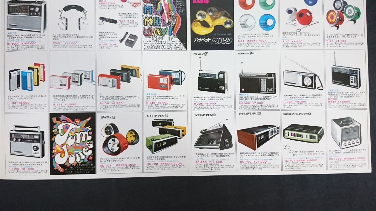『National(ナショナル)パナソニック ラジオ 総合カタログ1971年9』ワールドボーイ2000GX(RF-868)/RF-8580/RF-747/RF-860/RF-1500/RF-5000_画像9