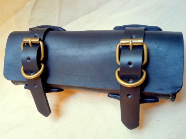 2.8mm厚姫路産ダークネイビーヌメ革ツールバッグG(訳あり