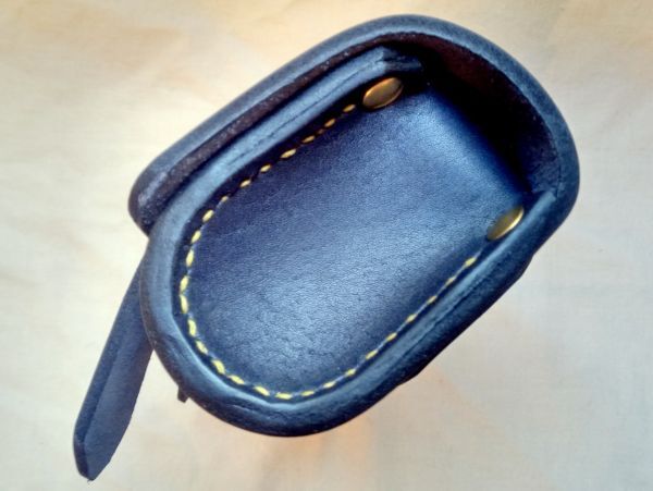 2.8mm厚姫路産ダークネイビーヌメ革ツールバッグG(訳あり