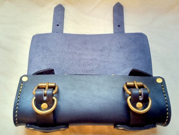 2.8mm厚姫路産ダークネイビーヌメ革ツールバッグG(訳あり