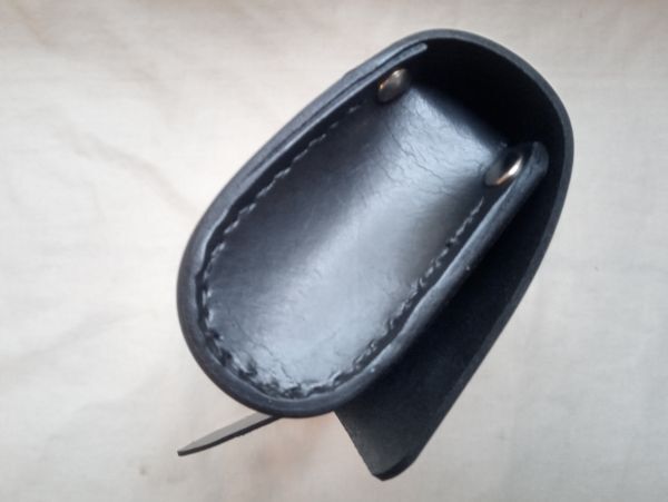 姫路産ブラックヌメ革コンパクトバッグ(訳あり