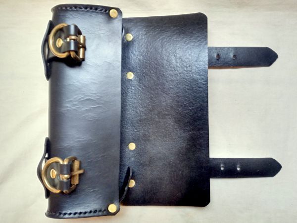 姫路産ブラックヌメ革ツールバッグG(訳あり