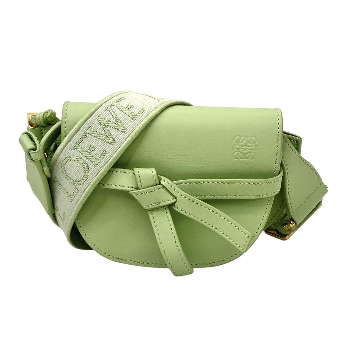 LOEWE （ロエベ） ゲート ミニ ショルダーバッグ バッグ グリーン 329.13.U62 used:B 【ROS】 【中古】