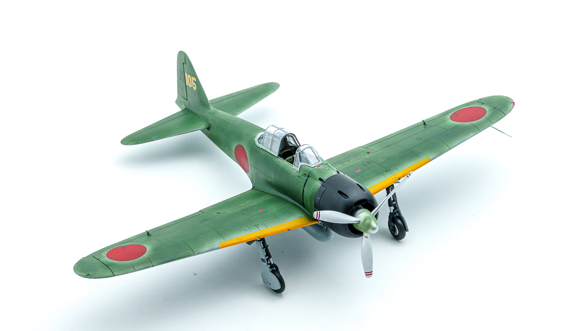 タミヤ　1/48　零式艦上戦闘機二二型　応急迷彩　プラモデル完成品　ゼロ戦　零戦_画像5