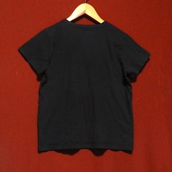 agnes b. PARIS アニエスベー パリス スリムフィット ハート イラスト 半袖 Tシャツ カットソー 黒 小さめ T2 S 〜 M サイズ_画像2
