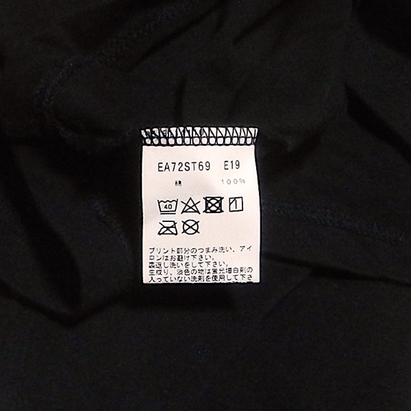 agnes b. PARIS アニエスベー パリス 日本製 スリムフィット 星 ワンスター 半袖 Tシャツ カットソー 黒 小さめ 1 / S 美品_画像9