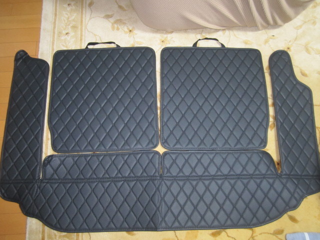 スズキジムニー ラゲッジマット JB64 JB74 3枚 専用のトランクマット 防水 耐摩擦 黒黒