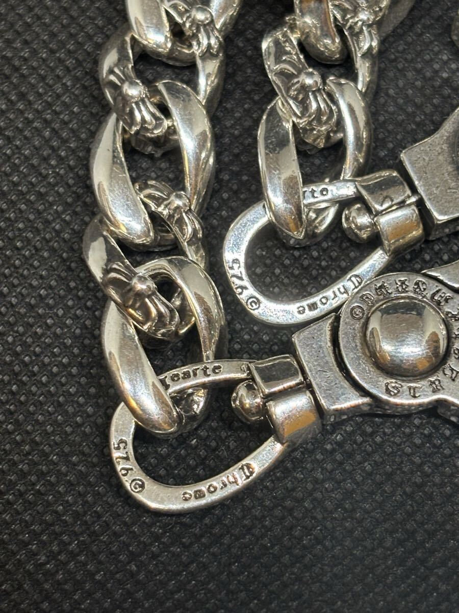 ウォレットチェーン バイカーファッション シルバー925 刻印 あり クロムハーツ 風 キーチェーン アメカジ シルバー アクセサリー クロス