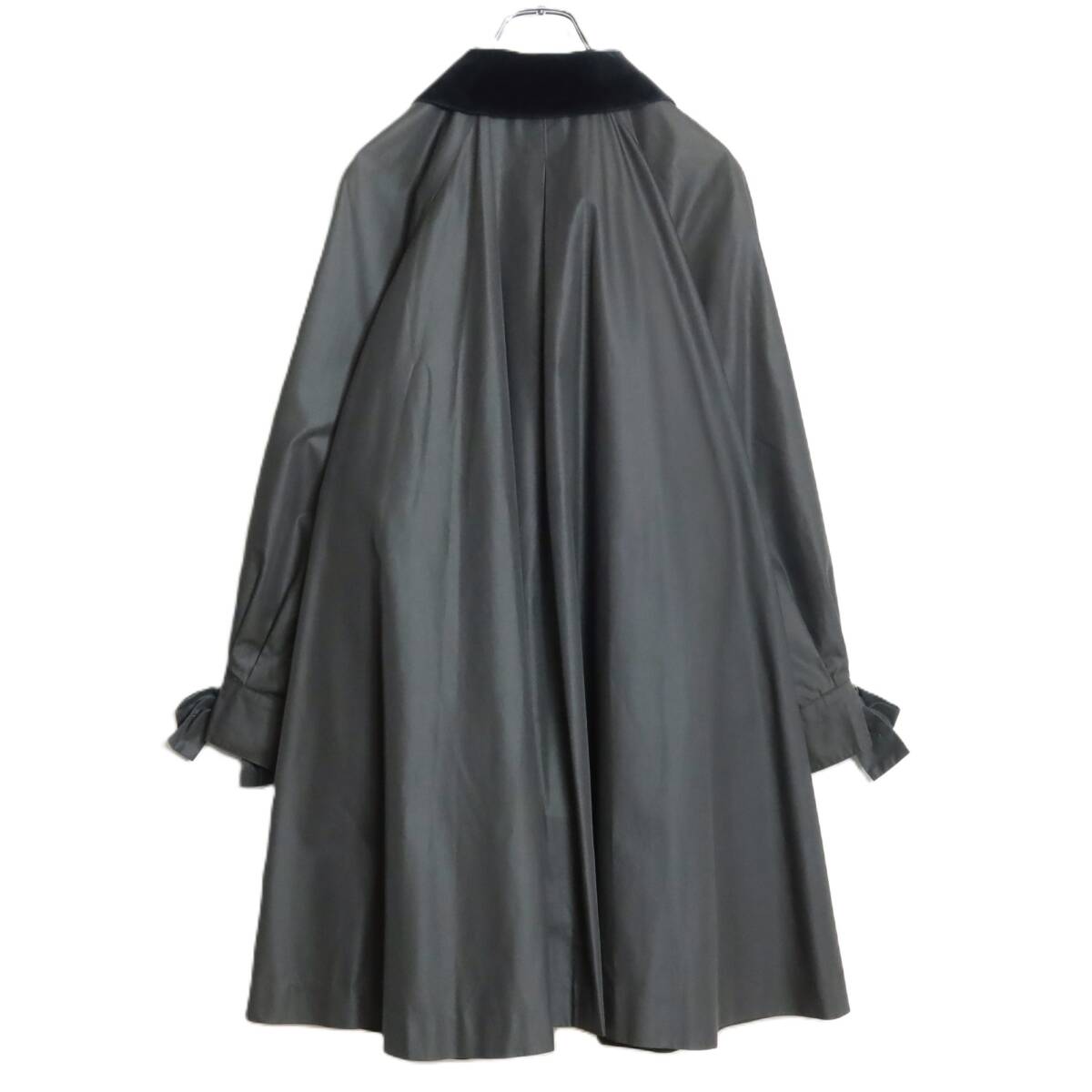  Foxey btik* взрослый сверху товар! полупальто размер F уголь серия велюр. воротник имеется! одноцветный z15210