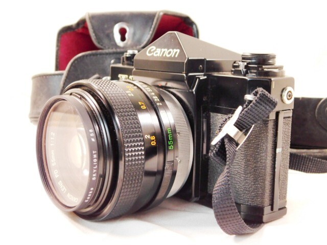 Y322★CANON F-1 一眼レフフィルム式カメラ マニュアルレンズセット/一眼レフ カメラ /FD55mm/キャノン/送料700円～