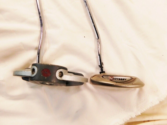 A373★ODYSSEY/ゴルフクラブ/パター2本セット/WHITE STEEL 2-BALL SRT/WHITE HOT XG ROSSIE/スチールシャフト★送料1300円～