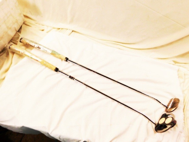 A373★ODYSSEY/ゴルフクラブ/パター2本セット/WHITE STEEL 2-BALL SRT/WHITE HOT XG ROSSIE/スチールシャフト★送料1300円～
