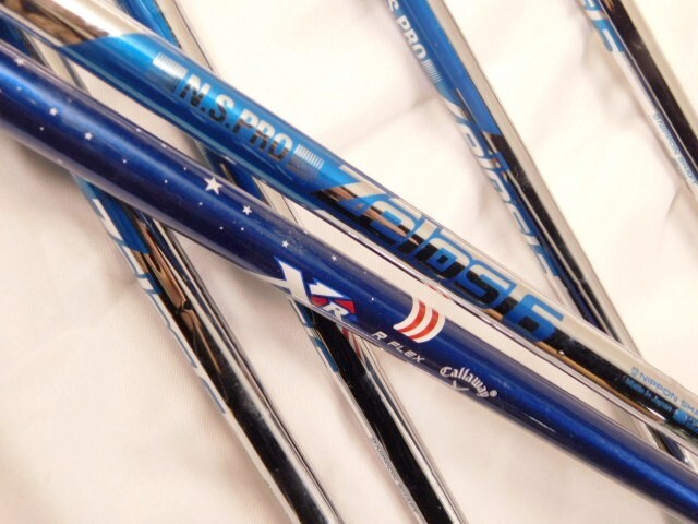 A374★Callaway/ゴルフ/アイアン/ピッチングウェッジ/6本セット/N.S.PRO★5.6.7.8.9.P/FLEX-R★XR CUP 360★9番 95.5cm 400g/送料1540円～