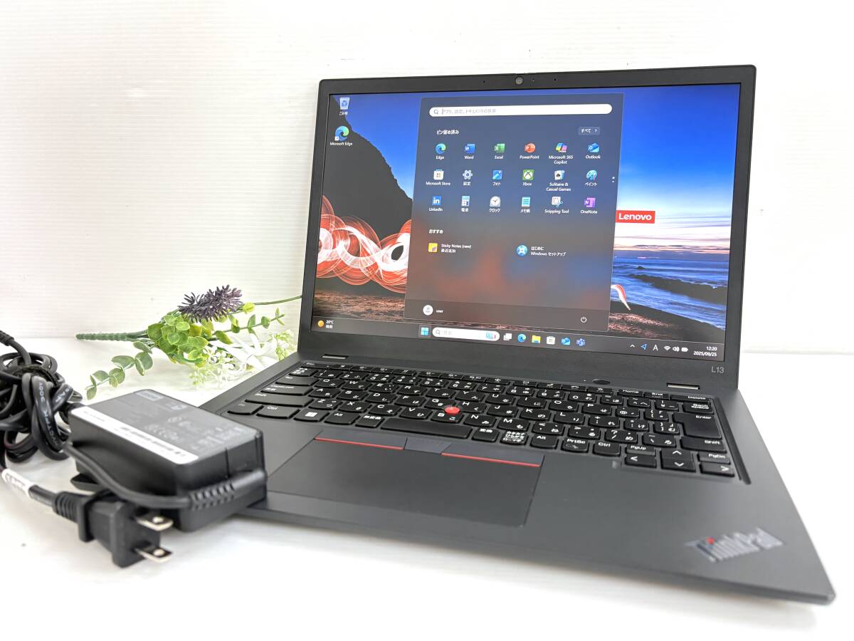 【良品 バッテリー良好】Lenovo ThinkPad L13 Gen3 21B4S08V00『Core i5(1235U)1.3GHz/RAM:16GB/SSD:256GB』13.3インチ WUXGA Win11 動作品