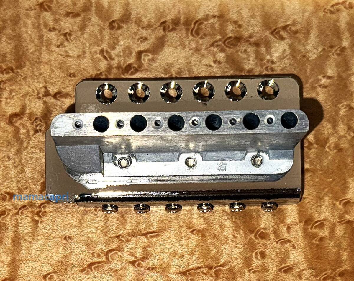 新品 StratocasterストラトTremoloトレモロ Guitar アーム Bridge Set Chrome Stratストラトキャスター ブリッジ セット 弦間 ピッチ10.5mm_画像4