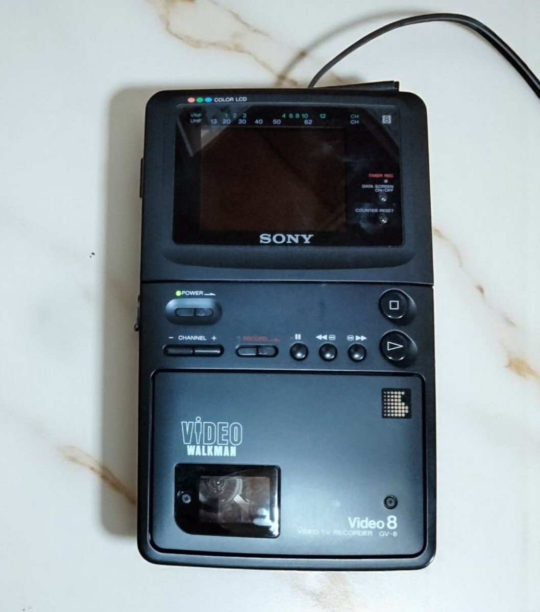 【希少レア・ジャンク扱い】SONY ソニー VIDEO WALKMAN GV-8 Video8 ビデオウォークマン ポータブルビデオデッキ コレクター必見