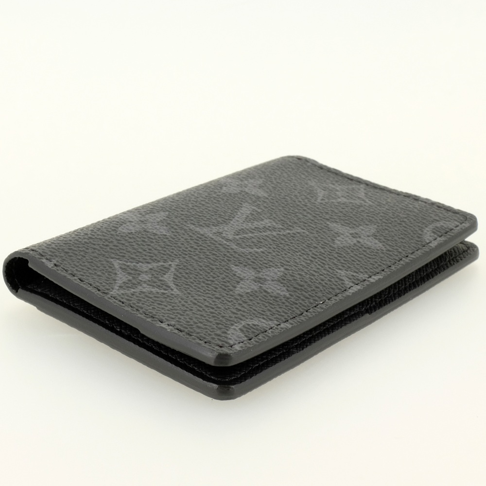【新品同様】ルイヴィトン オーガナイザー・ドゥ ポッシュ カードケース/名刺入れ モノグラム・エクリプス M61696 RFID（ICチップ入り）_画像6