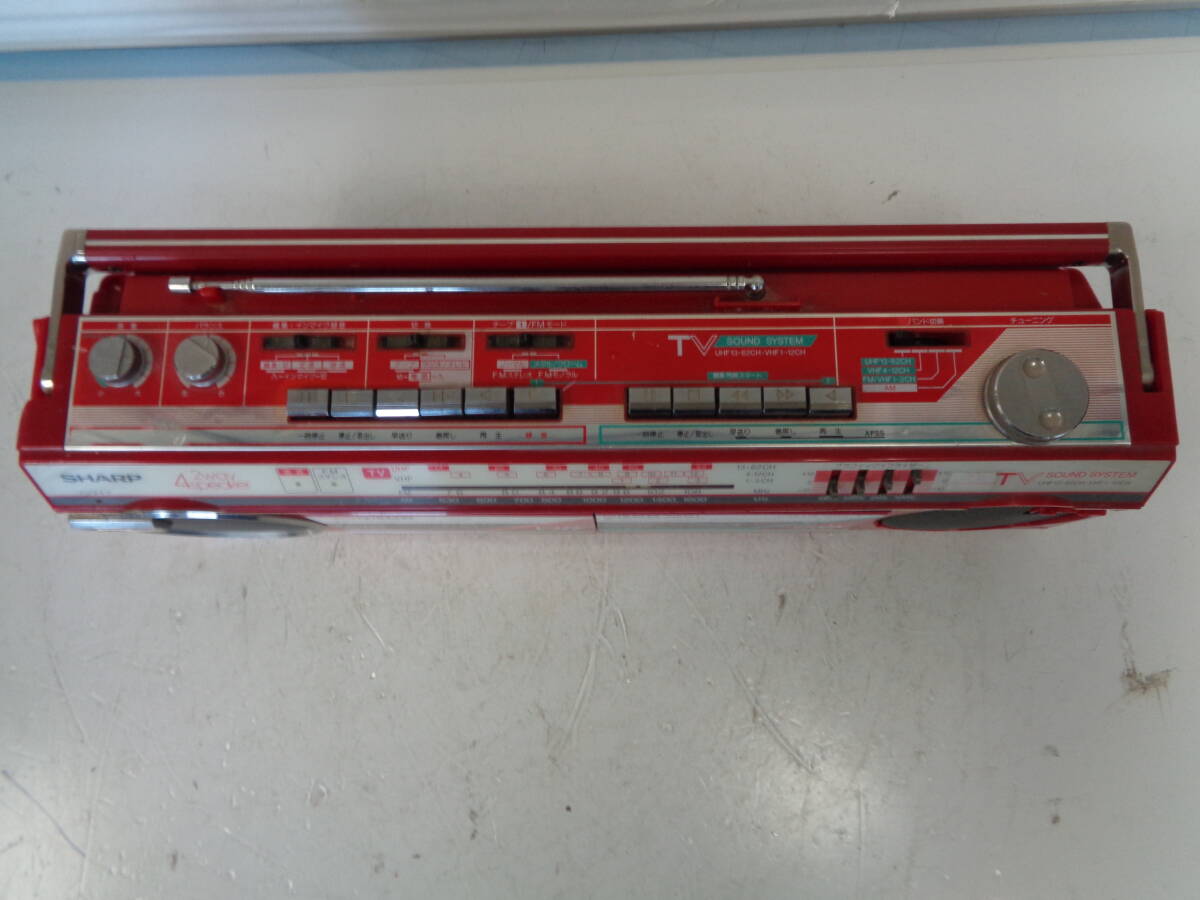 C4014　シャープ SHARP ラジカセ QT-Y5U(R)　③サイズ_画像4